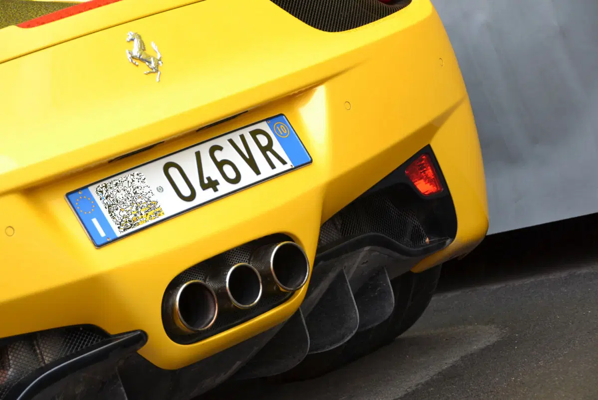 Avvistata la Ferrari 458 Italia di Valentino Rossi (3)