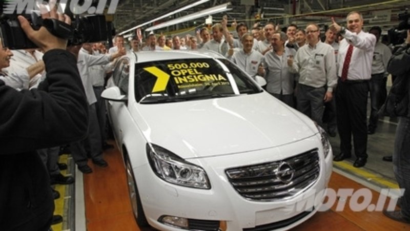 Opel: prodotte 500.000 Insigna a R&uuml;sselsheim