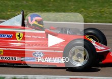 Jacques Villeneuve guida la 312 T4 in ricordo del padre Gilles