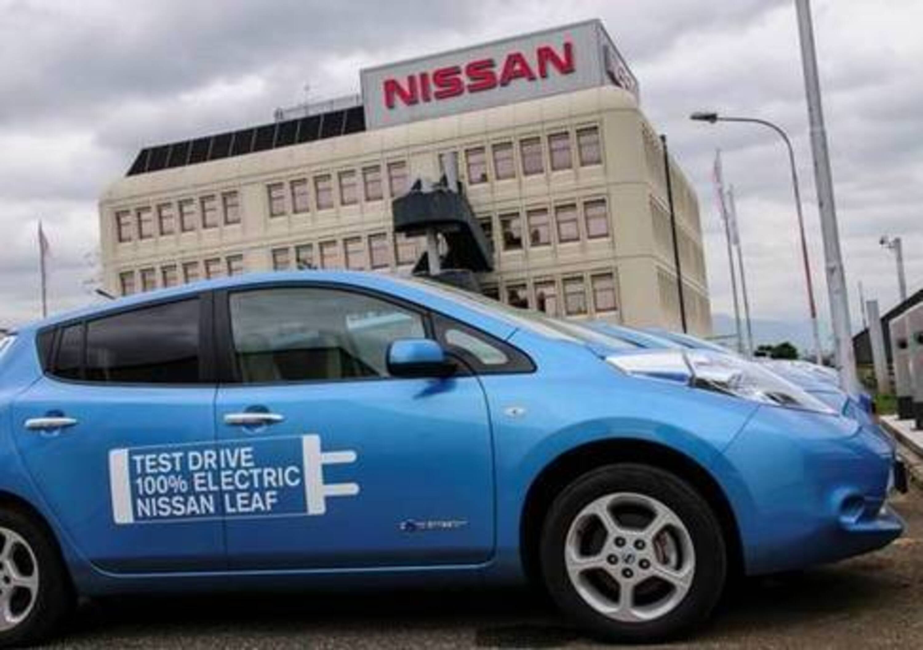 Nissan Leaf: ricariche gratuite nella sede aziendale di Capena