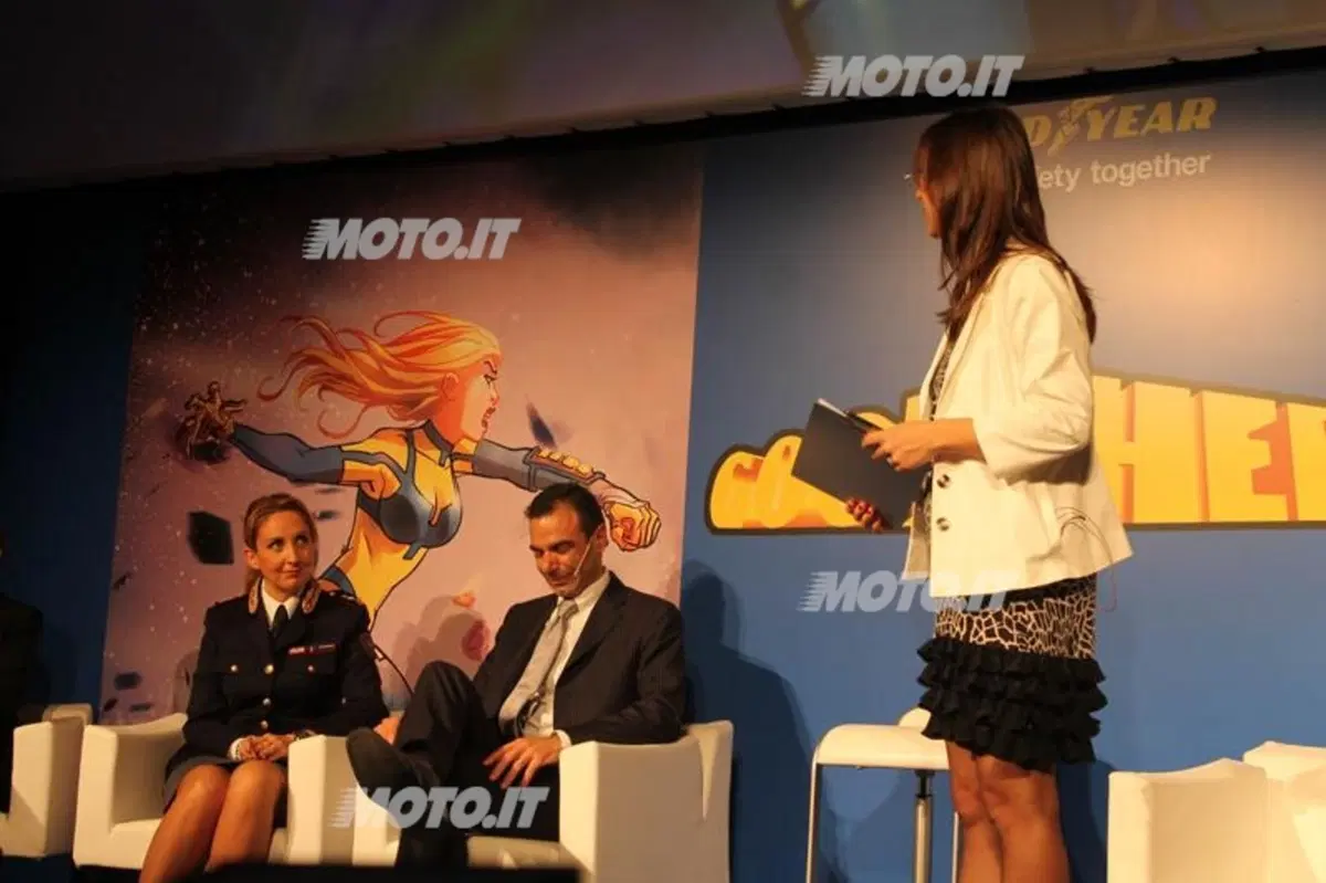  Goodyear: Luca Crepaccioli e Claudia Gerini ci parlano di sicurezza stradale