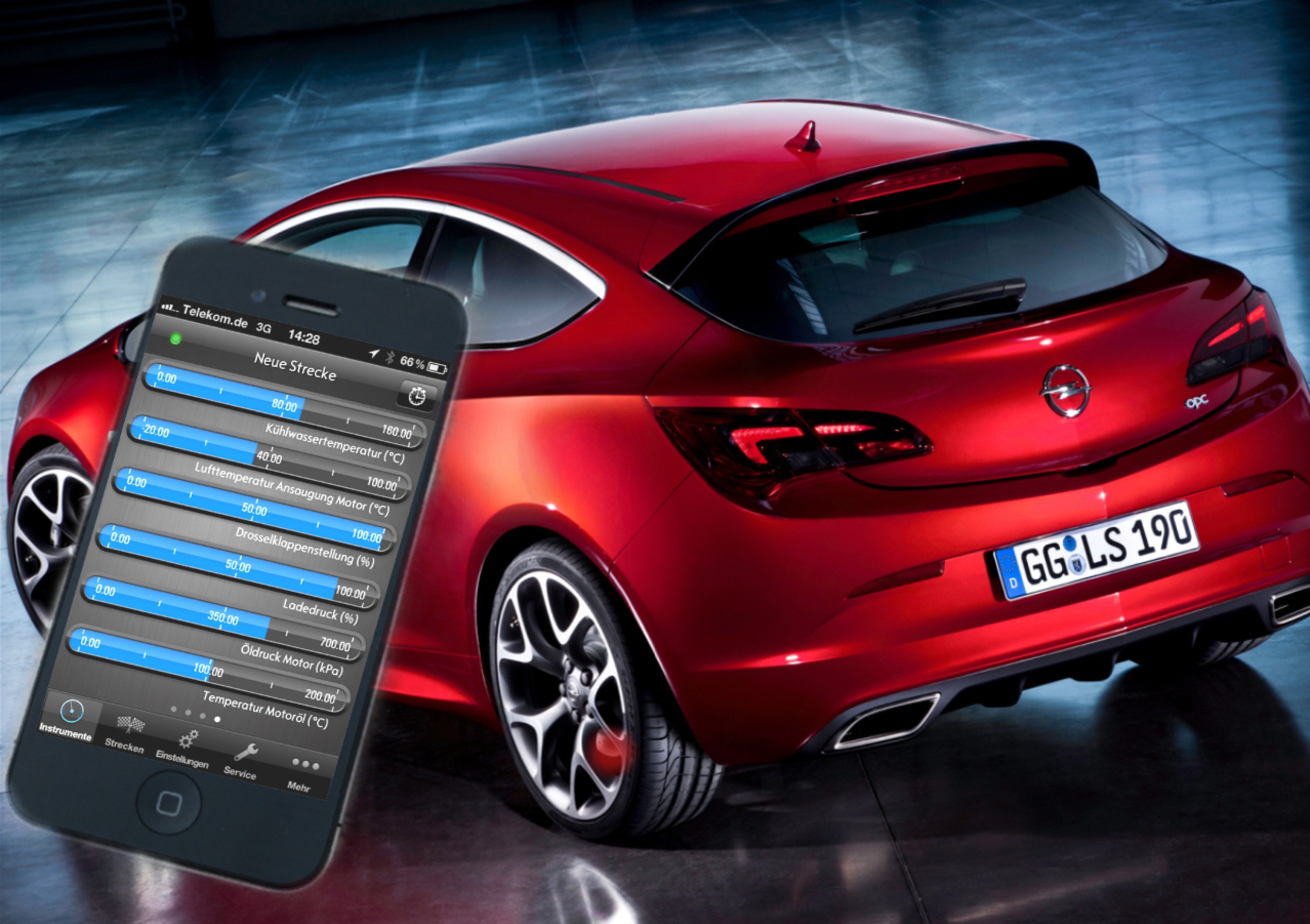 Opel Astra OPC: una app per controllarne la telemetria