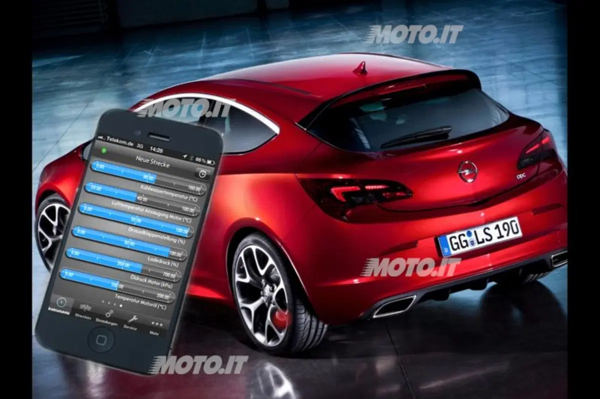 Opel Astra OPC: una app per controllarne la telemetria