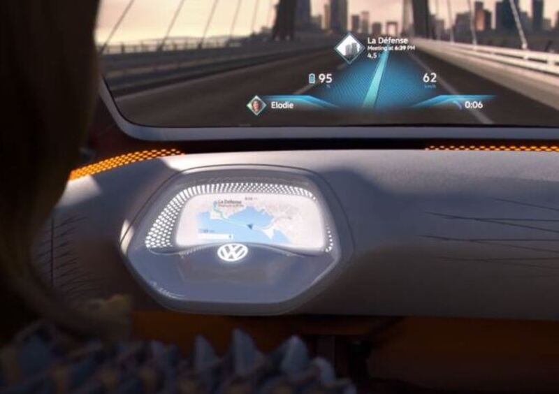 Volkswagen: l&#039;elettrica I.D avr&agrave; un head-up display a realt&agrave; aumentata