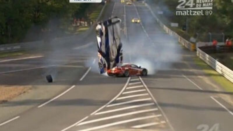 24h di Le Mans 2012: l&#039;incidente della Toyota di Davidson