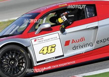 Valentino Rossi prova l'Audi R8 LMS