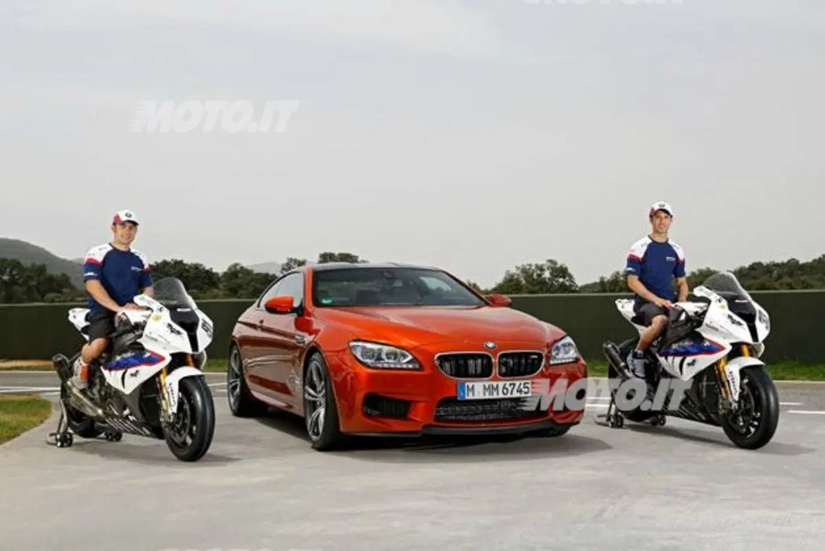 BMW: Melandri e Haslam provano la M6 Coupé