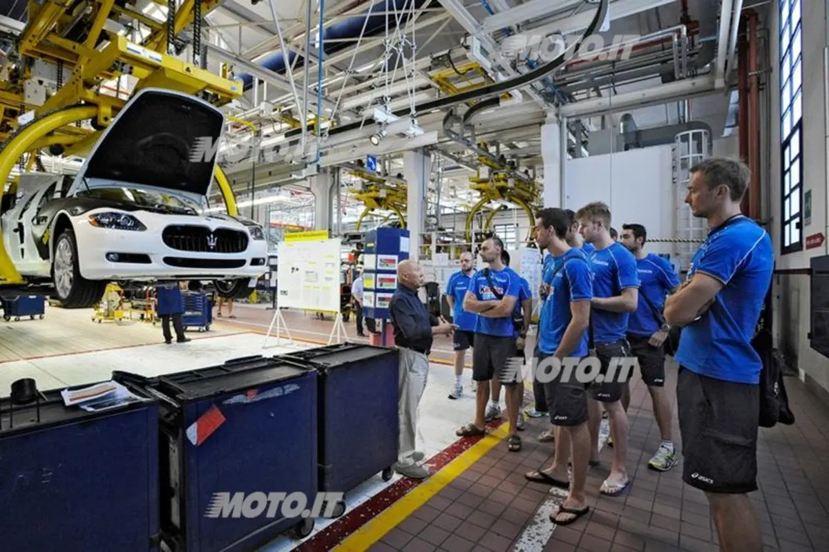  La Nazionale maschile di Volley visita la Maserati (2)