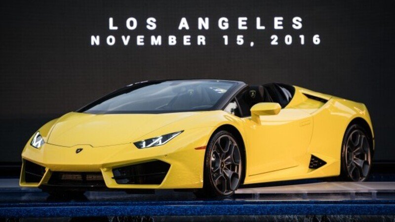Lamborghini Huracan RWD Spyder: puro godimento al Salone di Los Angeles