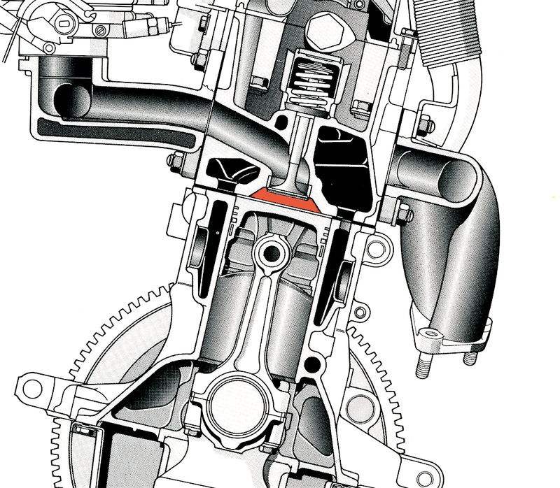 Pure nel motore Fiat Fire, apparso nel 1985, la distribuzione era monoalbero. Le camere di combustione per&ograve; avevano una forma a scatola di sardine molto &ldquo;aperta&rdquo;, che si avvicina in una certa misura a quella lenticolare