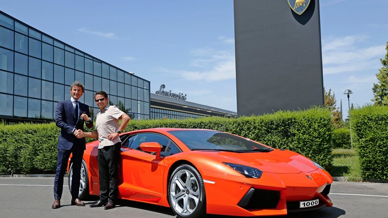 Lamborghini Aventador: prodotti 1.000 esemplari