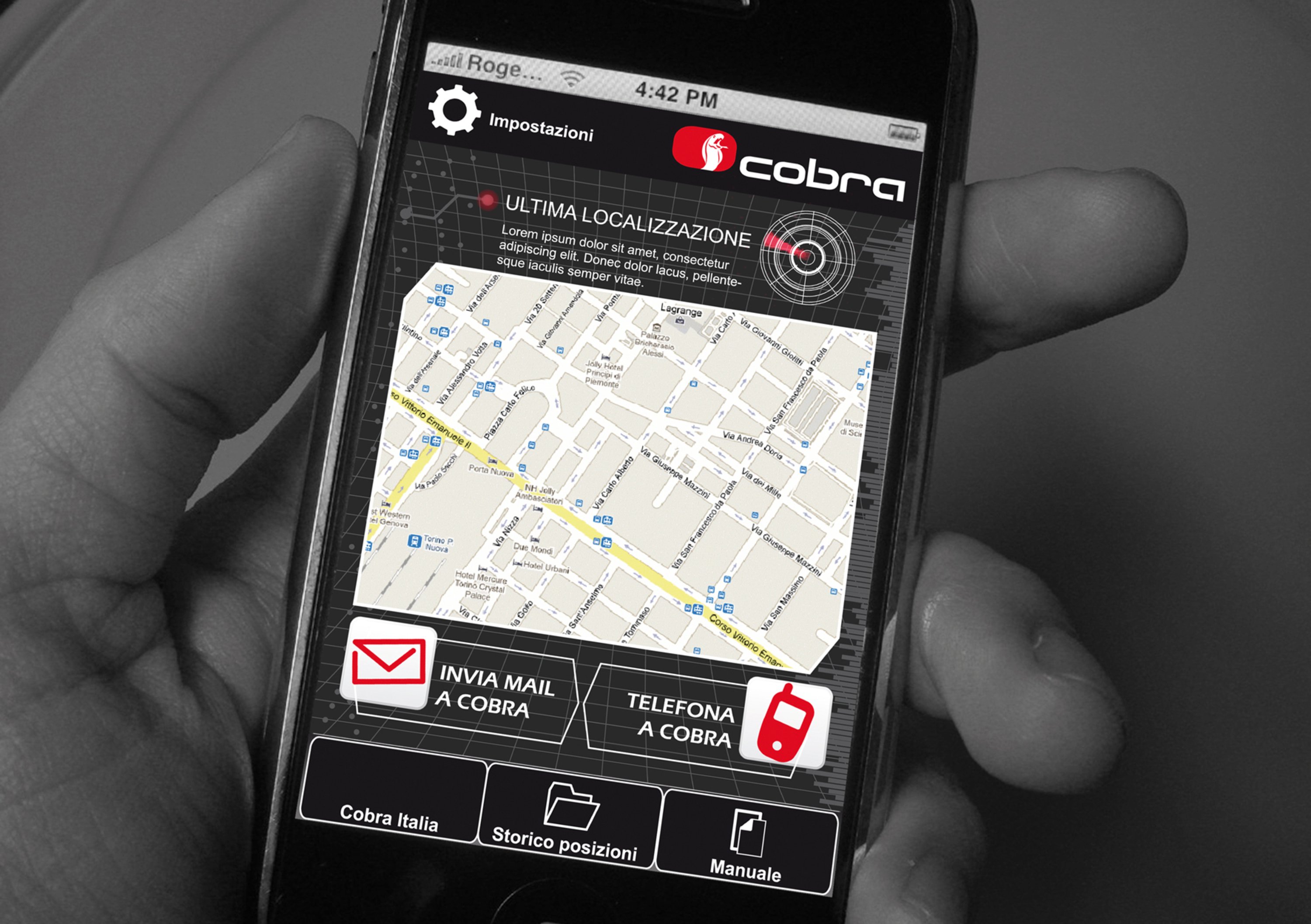 Cobra: una app per la sicurezza del veicolo