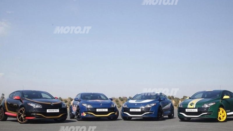 Renault M&eacute;gane RS: 4 one-off dedicate ai team F1