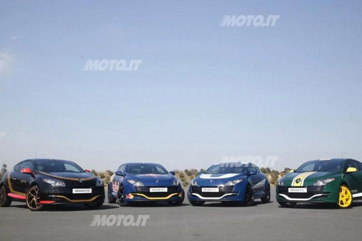 Renault Mégane RS: 4 one-off dedicate ai team F1