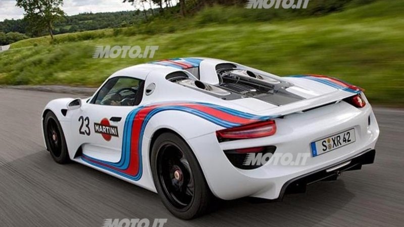 Porsche 918 Spyder: confermata la livrea Martini Racing