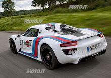 Porsche 918 Spyder: confermata la livrea Martini Racing