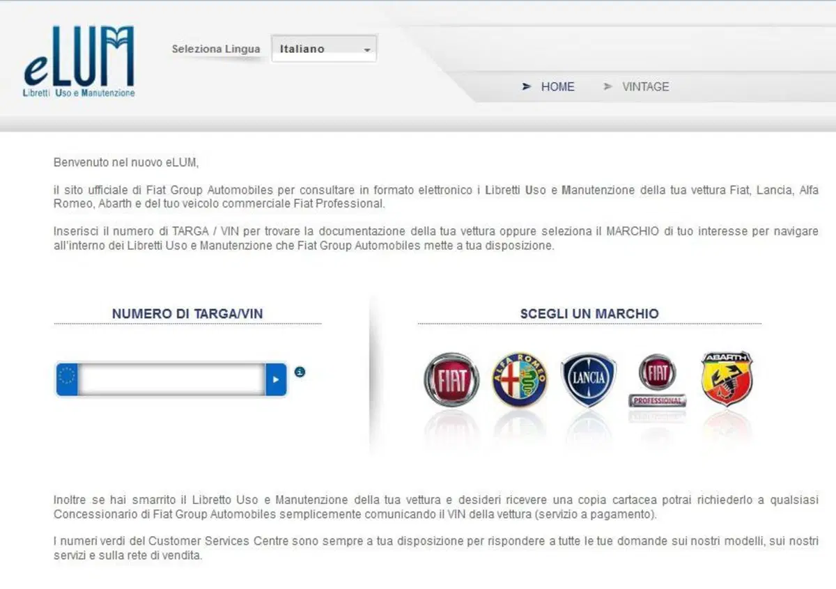 Fiat: rinnovato il sito eLum per la manutenzione