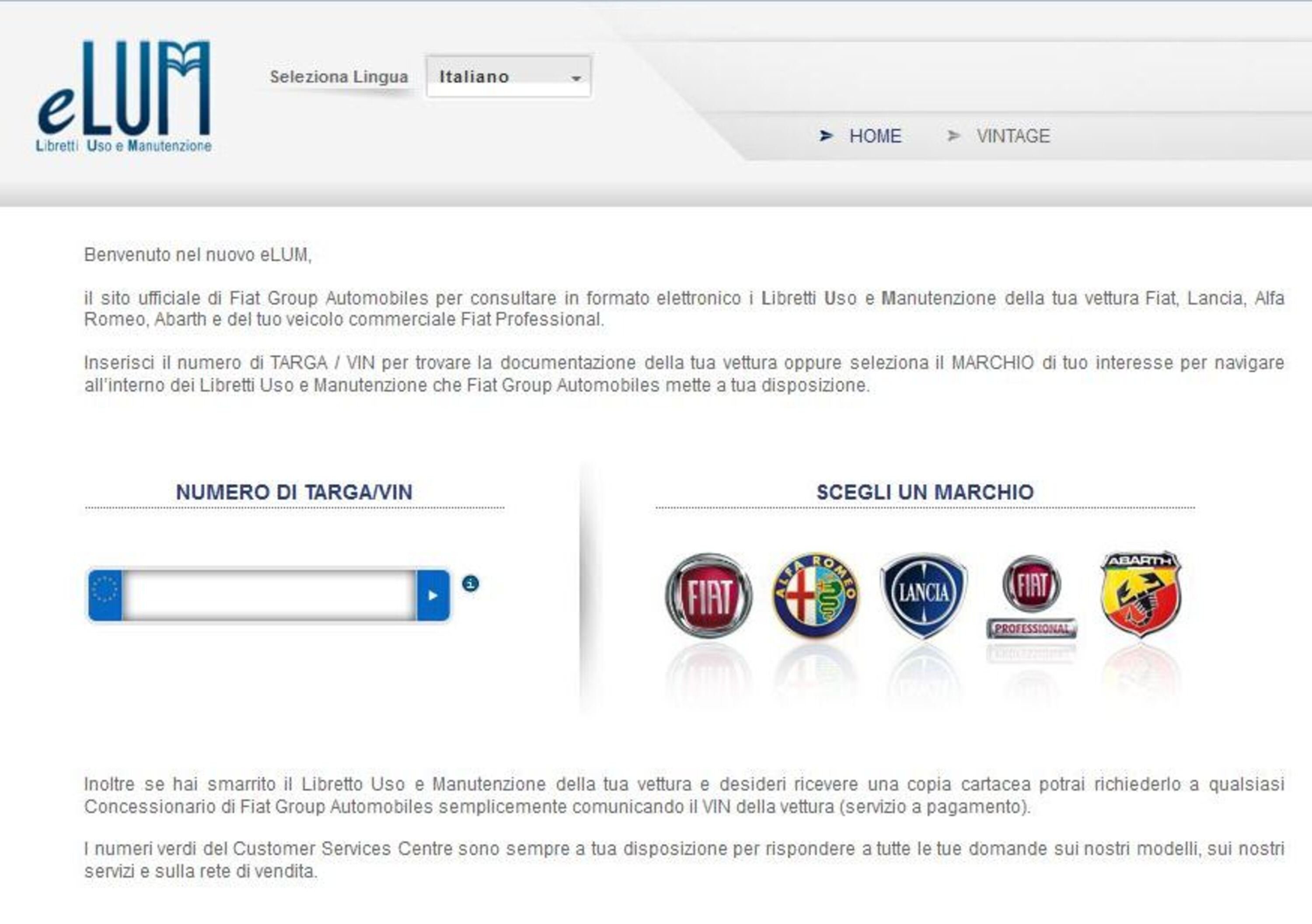 Fiat: rinnovato il sito eLum per la manutenzione