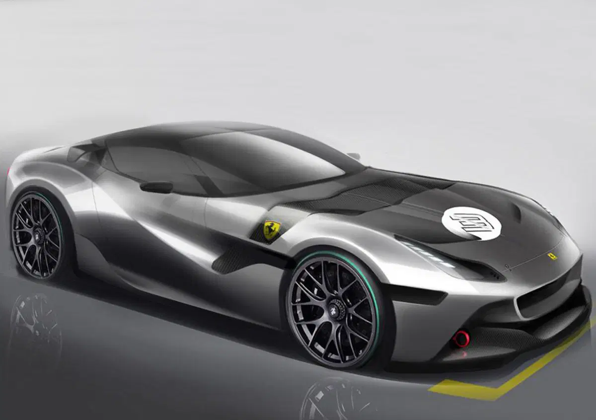 Ferrari: svelato il bozzetto di un'inedita one-off