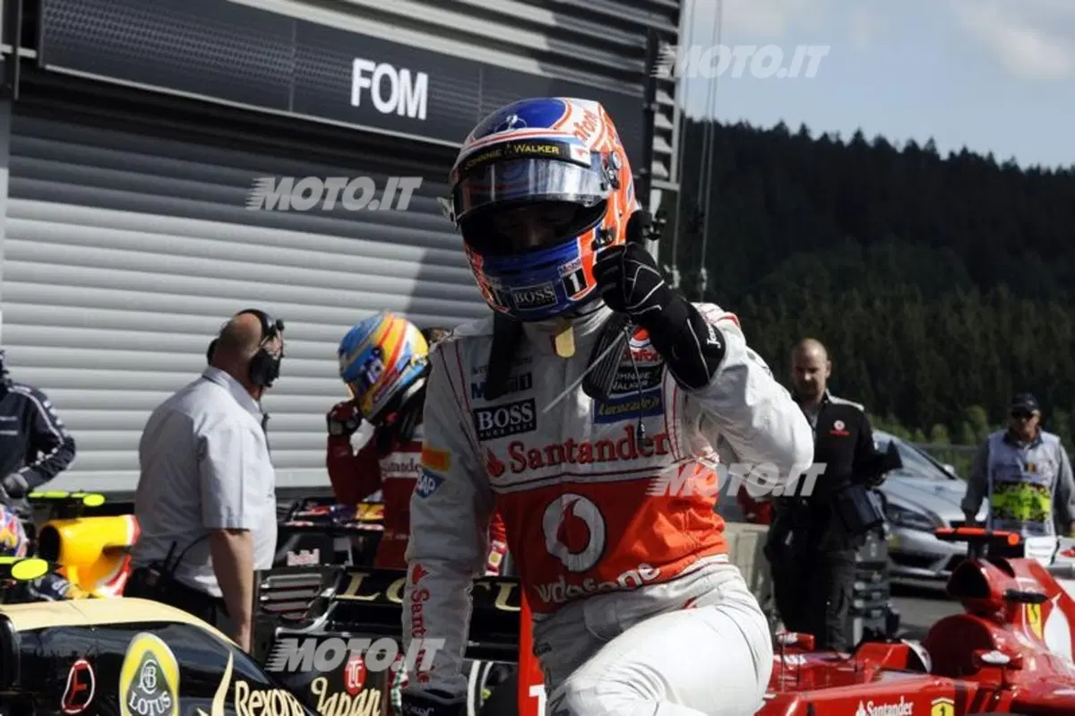 Button vince il GP del Belgio a Spa