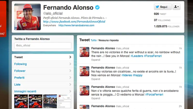 Twitter e Formula 1: basta un "cinguettio" per scatenare gioie e dolori