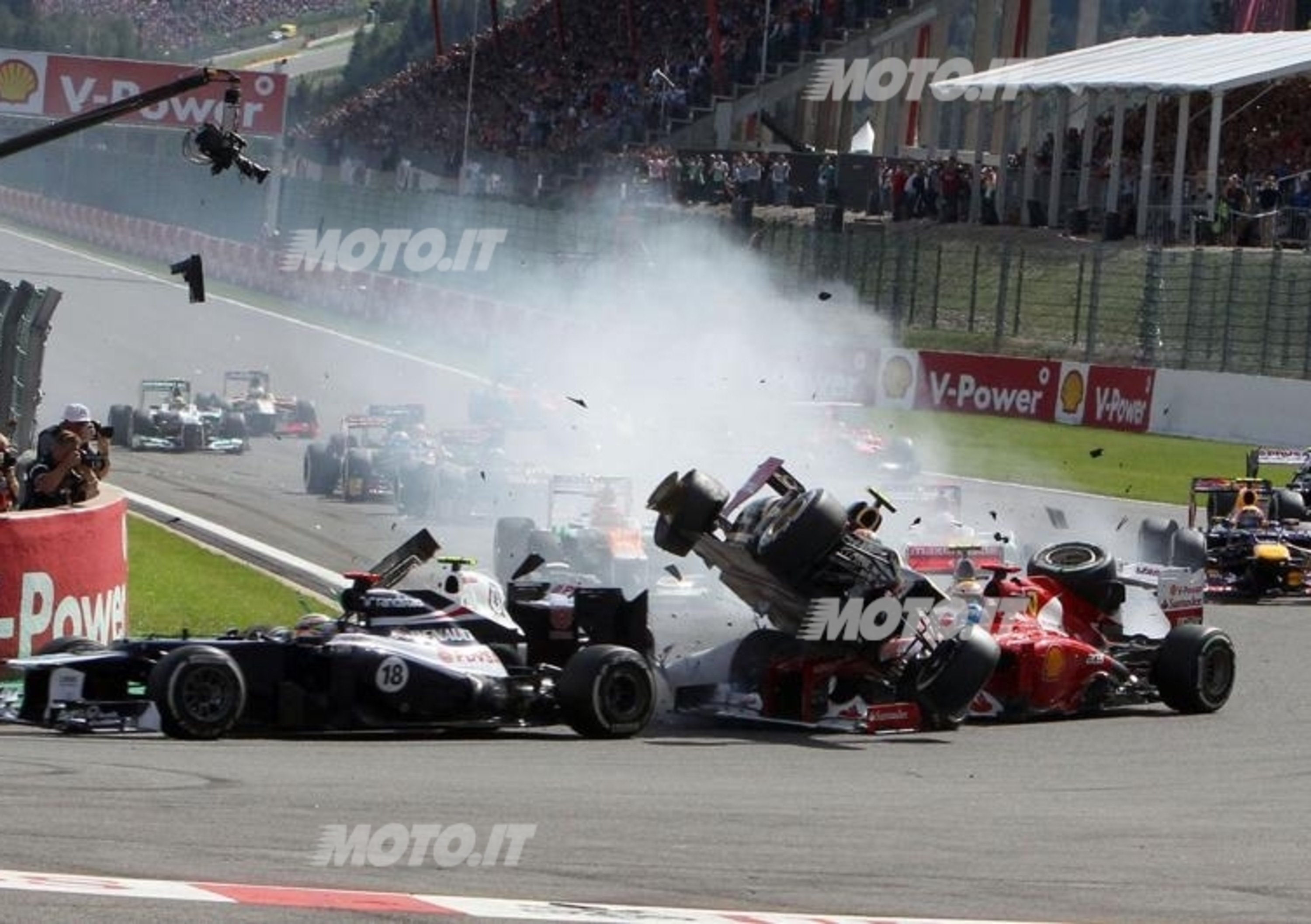 GP Spa 2012: la fotosequenza dell&rsquo;incidente