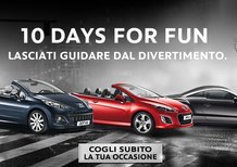Peugeot 10 days for fun: sconti per 207 CC, 308 CC ed RCZ