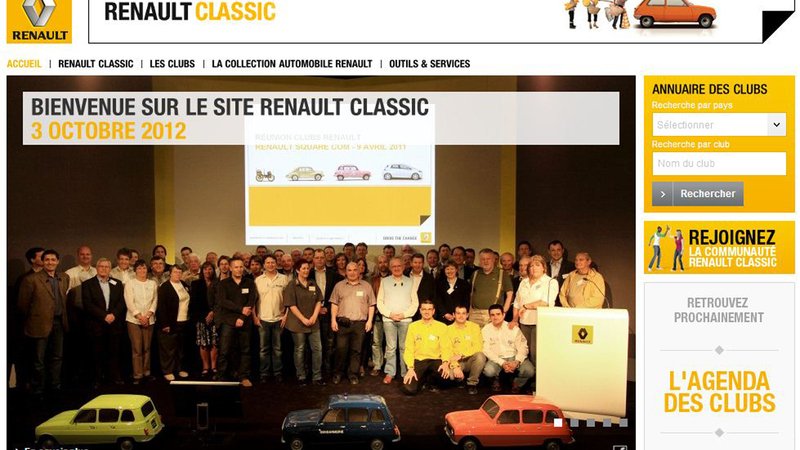Renault Classic: ora anche un nuovo sito internet