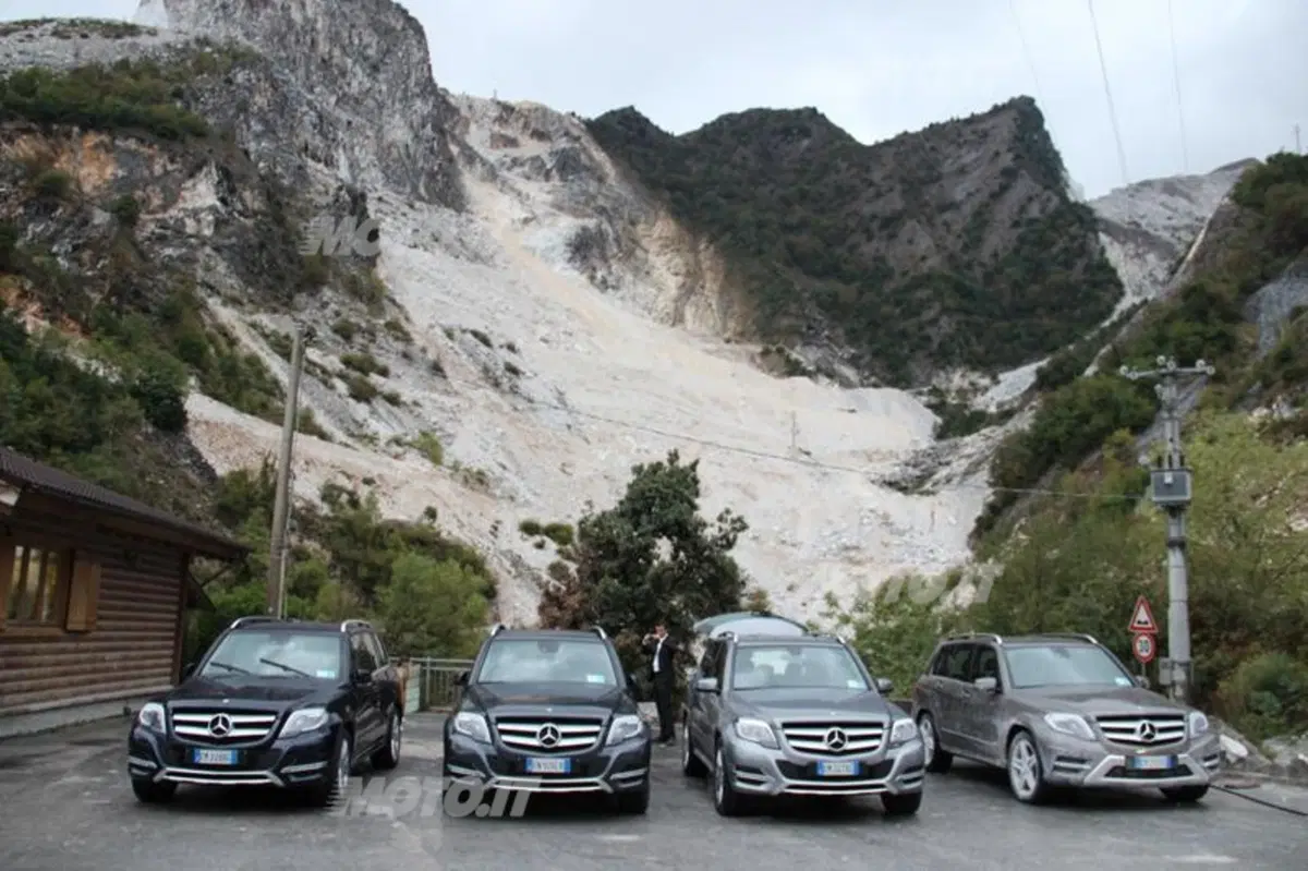 Mercedes-Benz GLK: in off-road nelle cave di marmo di Carrara (49)