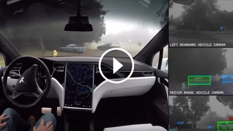 Tesla: ecco cosa "vede" l'auto quando &egrave; inserito l'Autopilot [Video] 