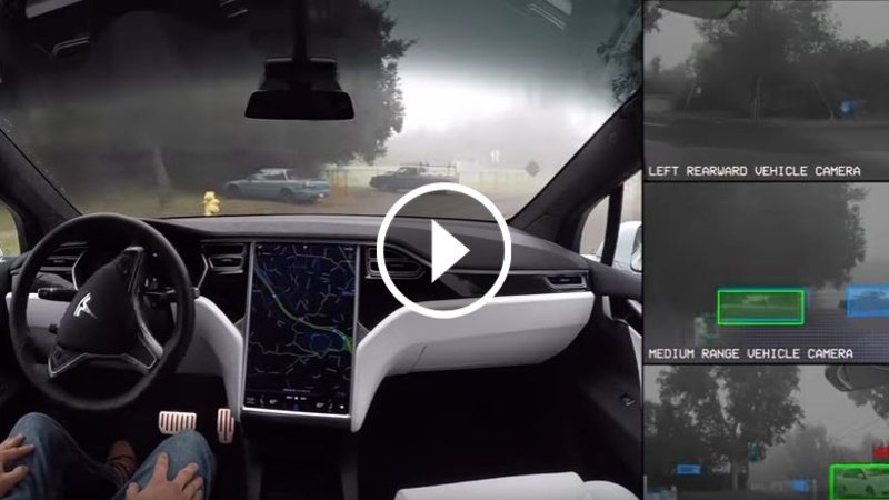 Tesla: ecco cosa &quot;vede&quot; l&#039;auto quando &egrave; inserito l&#039;Autopilot [Video] 