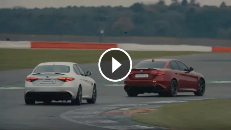 Alfa Giulia Quadrifoglio: un giro record a Silverstone..."bendata"!