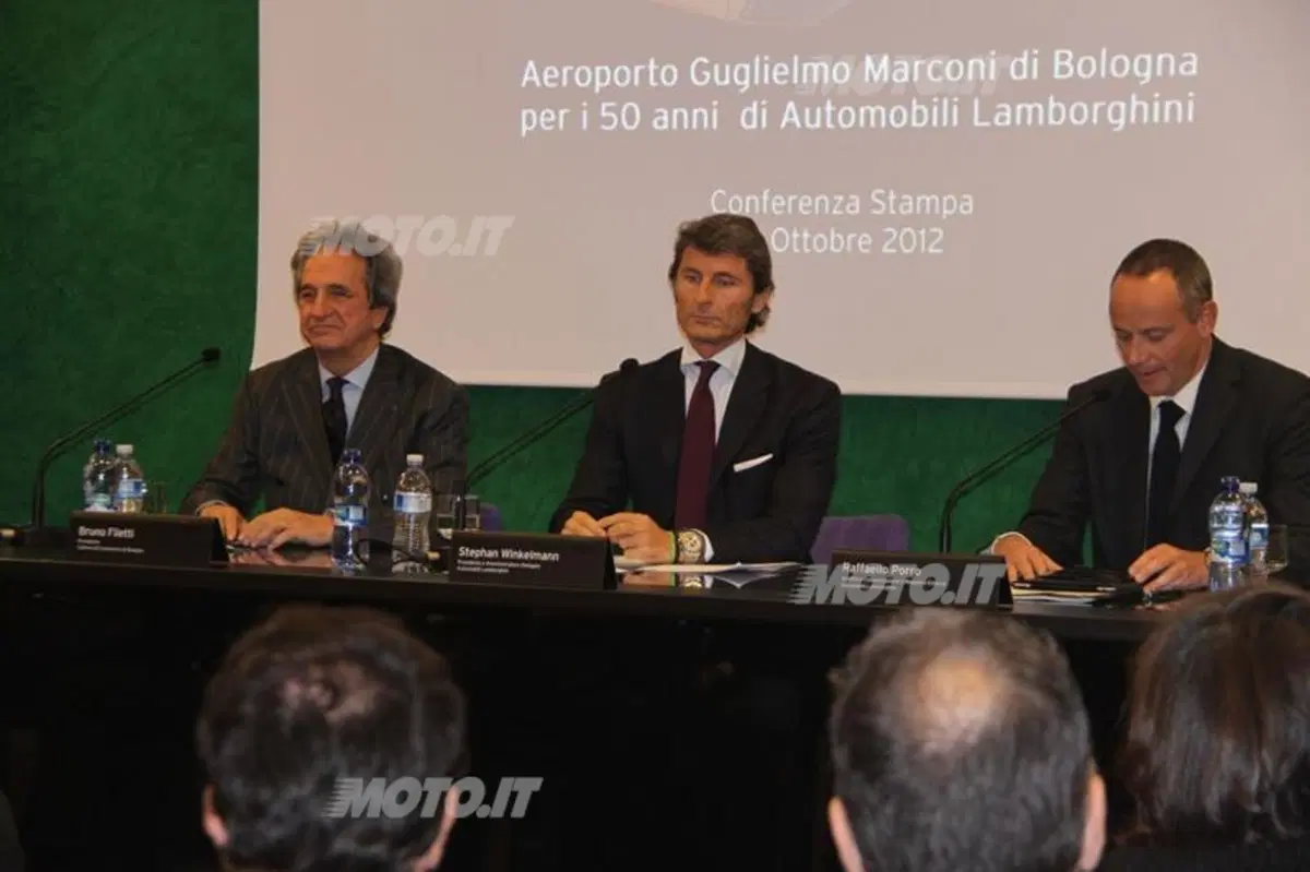 Cinquant'anni di storia Lamborghini al Marconi di Bologna