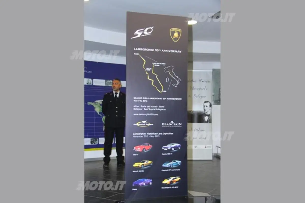 Cinquant'anni di storia Lamborghini al Marconi di Bologna (3)