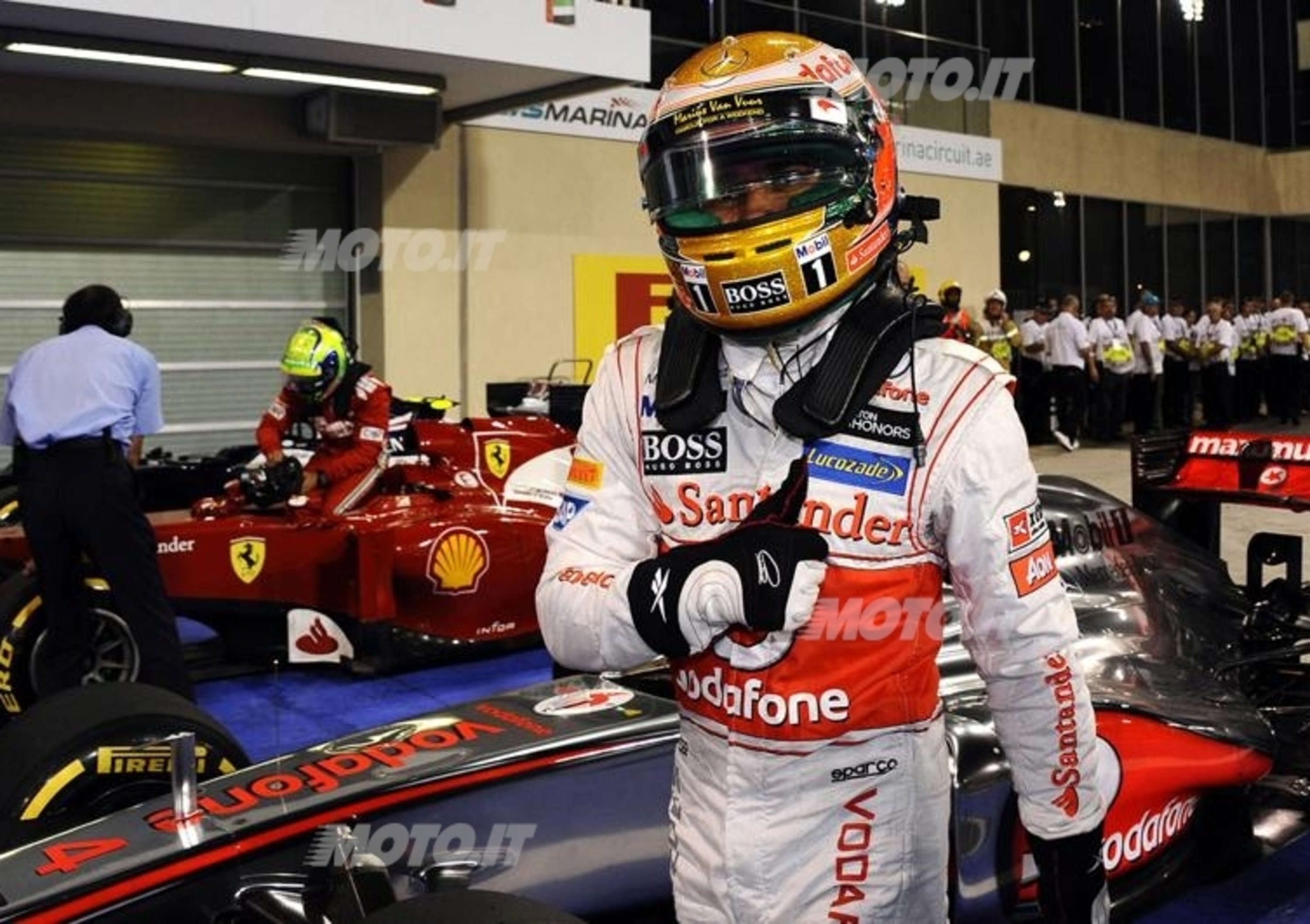 Vettel retrocesso, a Hamilton la pole del GP degli Emirati Arabi