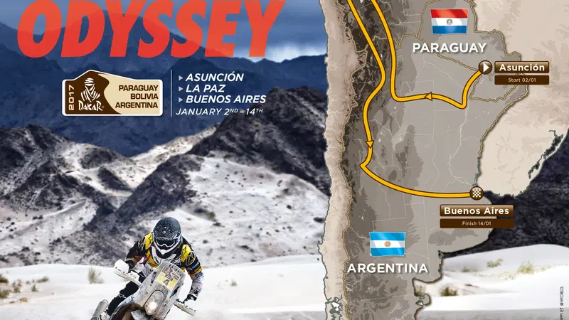 Dakar 2017, ecco il percorso. Sar&agrave; "la pi&ugrave; dura di sempre"