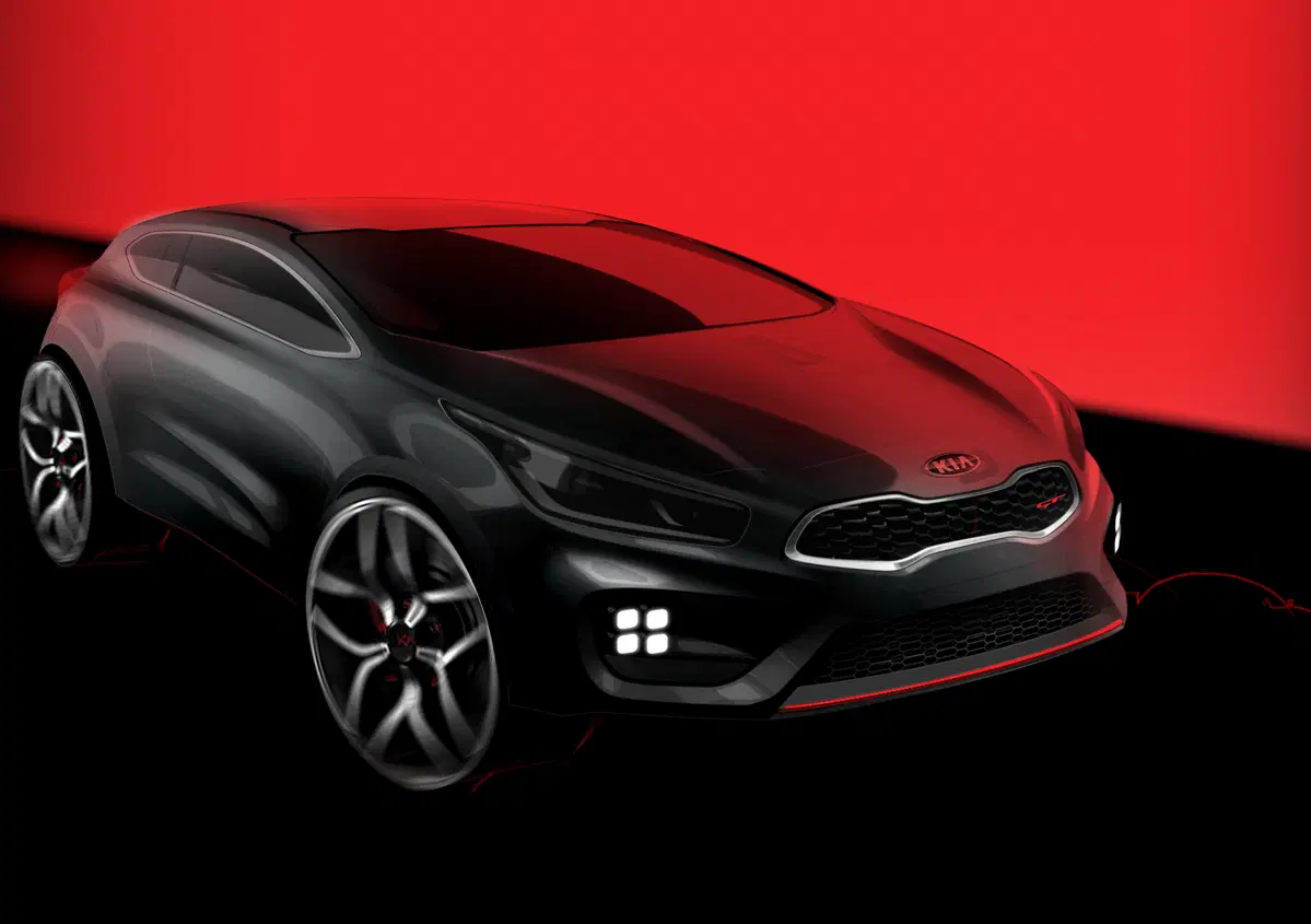 Kia pro_cee&rsquo;d GT: il primo disegno ufficiale