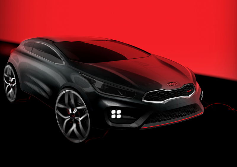 Kia pro_cee&rsquo;d GT: il primo disegno ufficiale