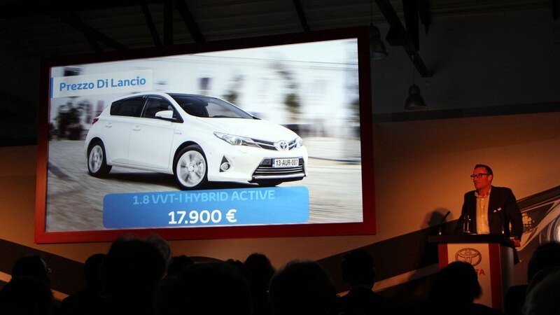 Lorenzo Matthias: &laquo;La nuova Auris Hybrid coster&agrave; solo 17.900 euro&raquo;