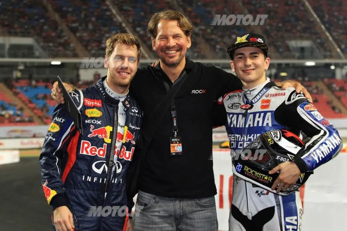 Race of Champions: Grosjean, Schumi e Vettel (2)