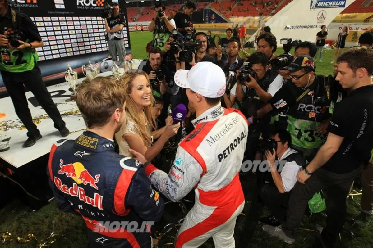 Race of Champions: Grosjean, Schumi e Vettel (6)