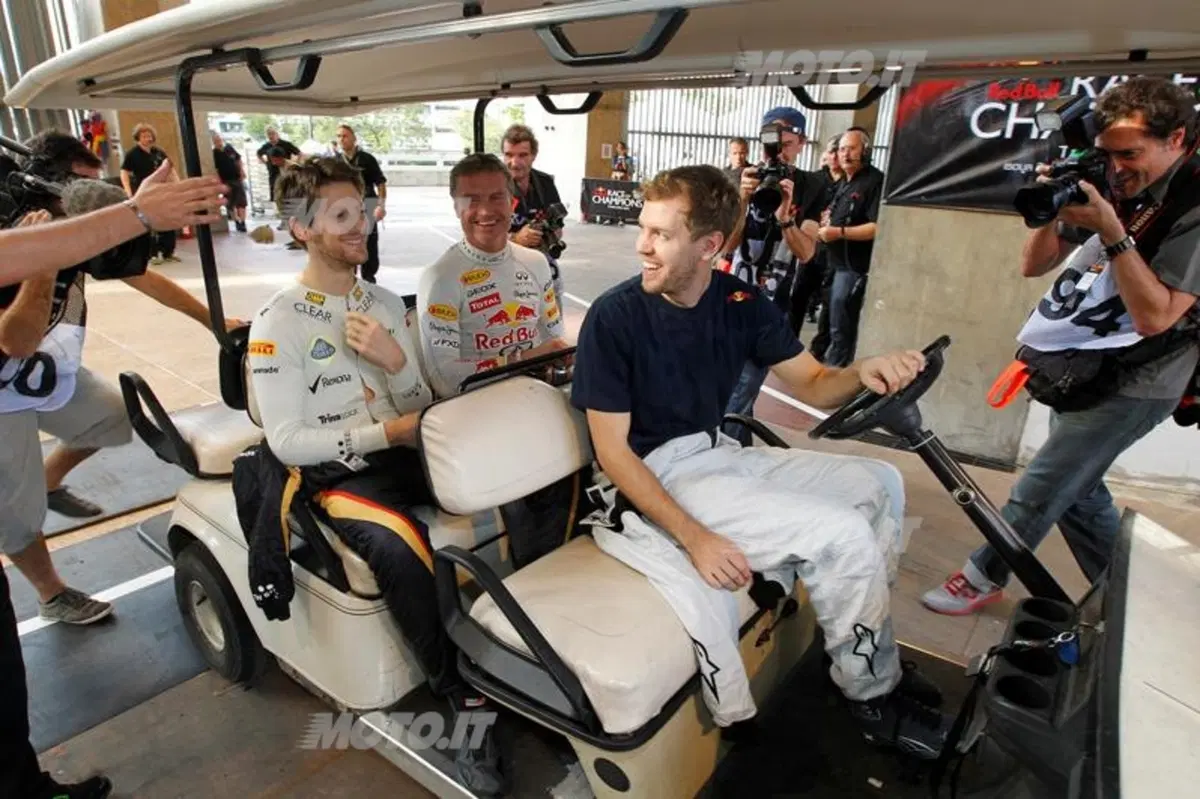 Race of Champions: Grosjean, Schumi e Vettel (8)