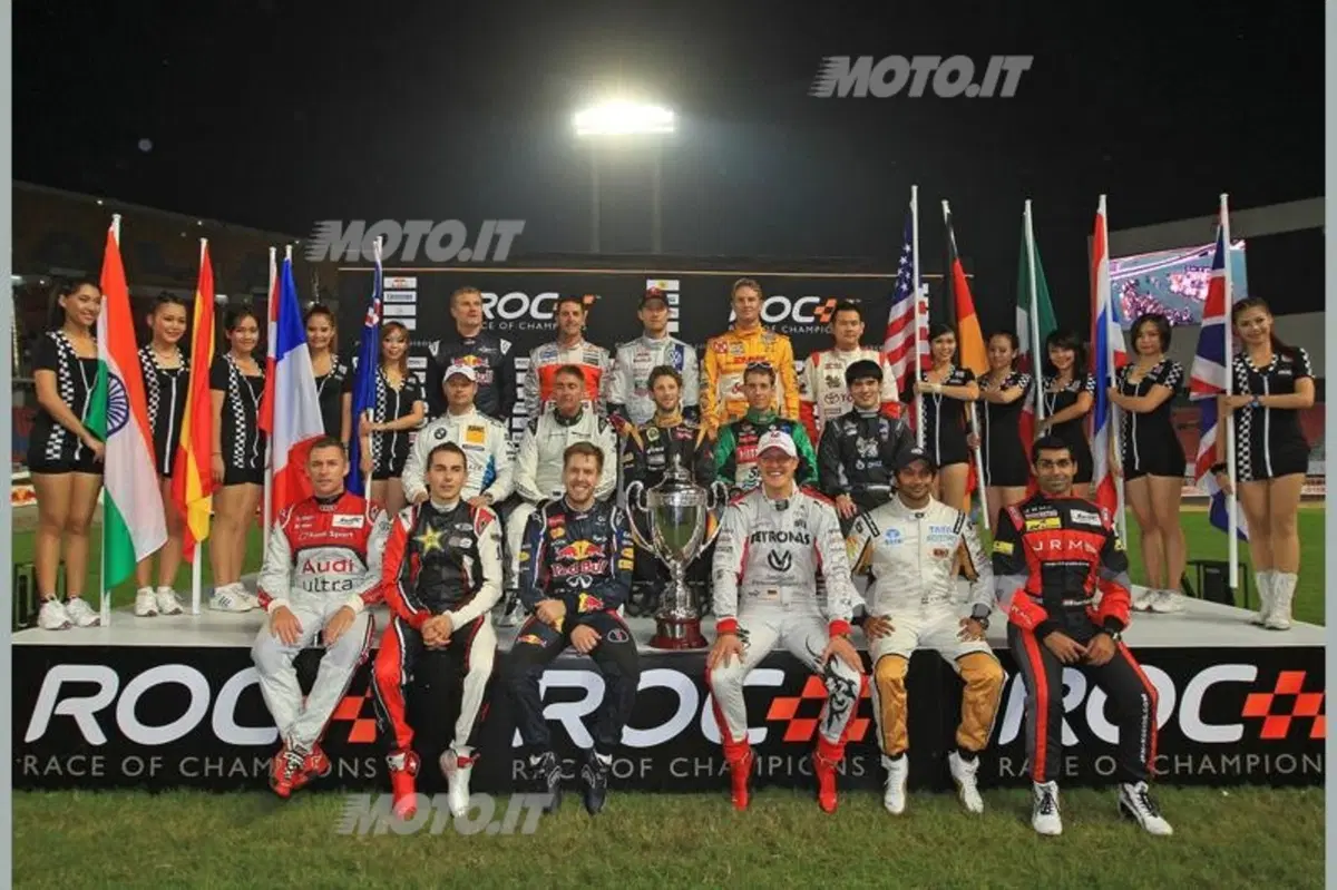 Race of Champions: Grosjean, Schumi e Vettel (11)