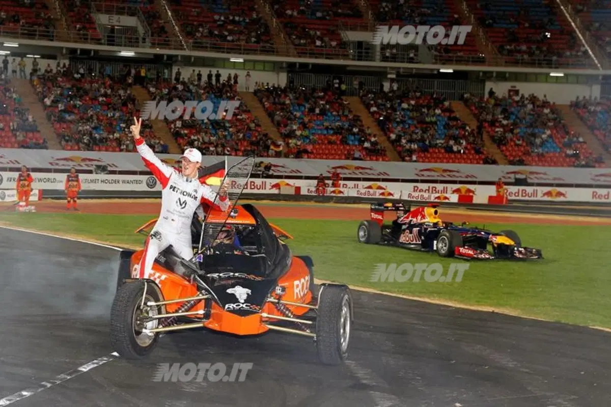 Race of Champions: Grosjean, Schumi e Vettel (13)