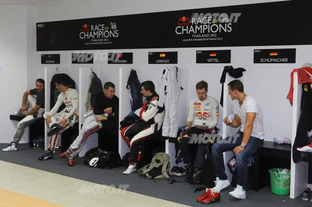 Race of Champions: Grosjean, Schumi e Vettel (16)
