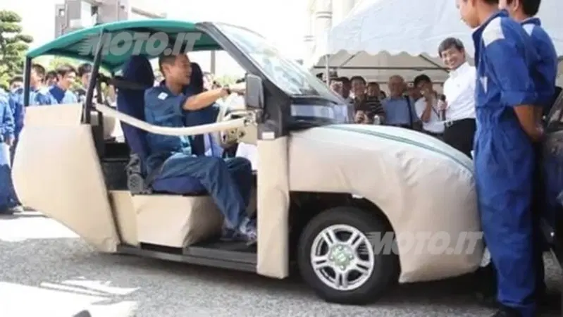 ISAVE-SC1: l&rsquo;elettrica con carrozzeria ad aria per proteggere i pedoni