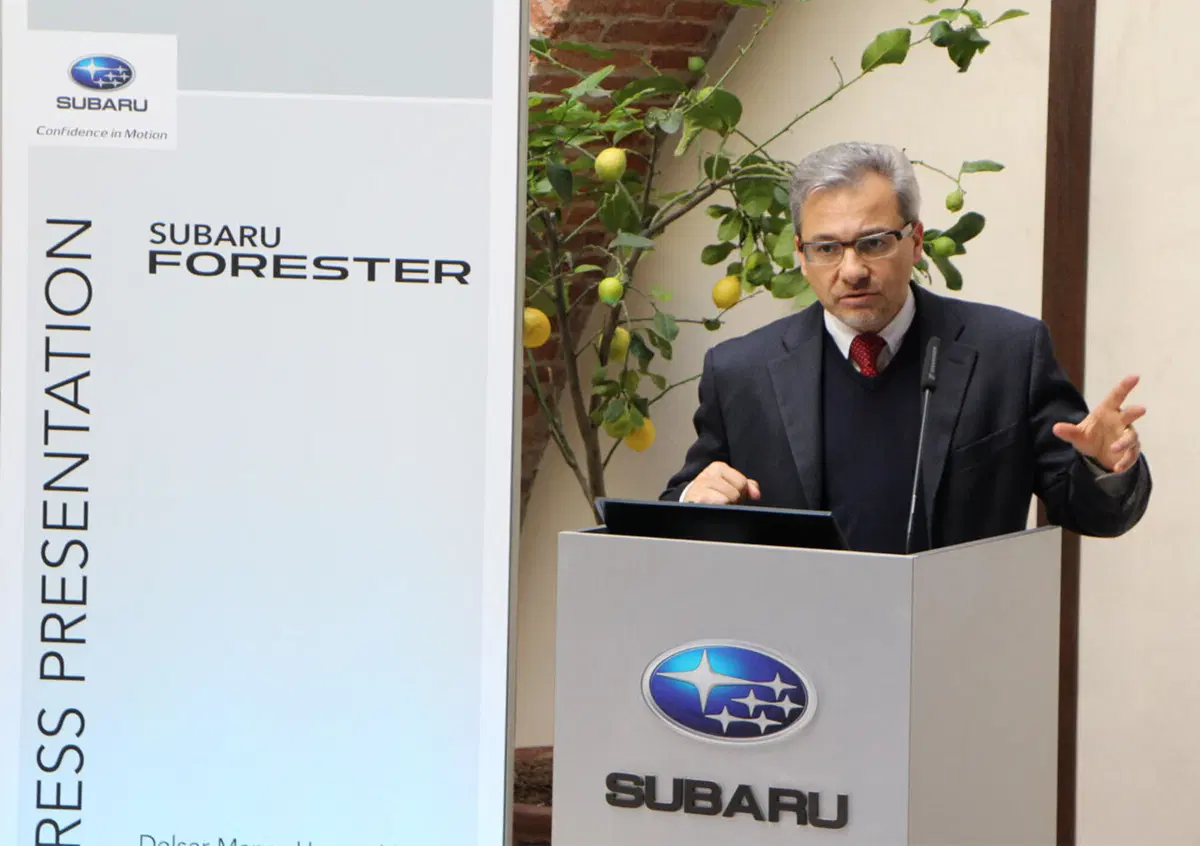 Armando Pachera, Subaru: &laquo;La nuova Forester sar&agrave; un'auto di conquista&raquo;