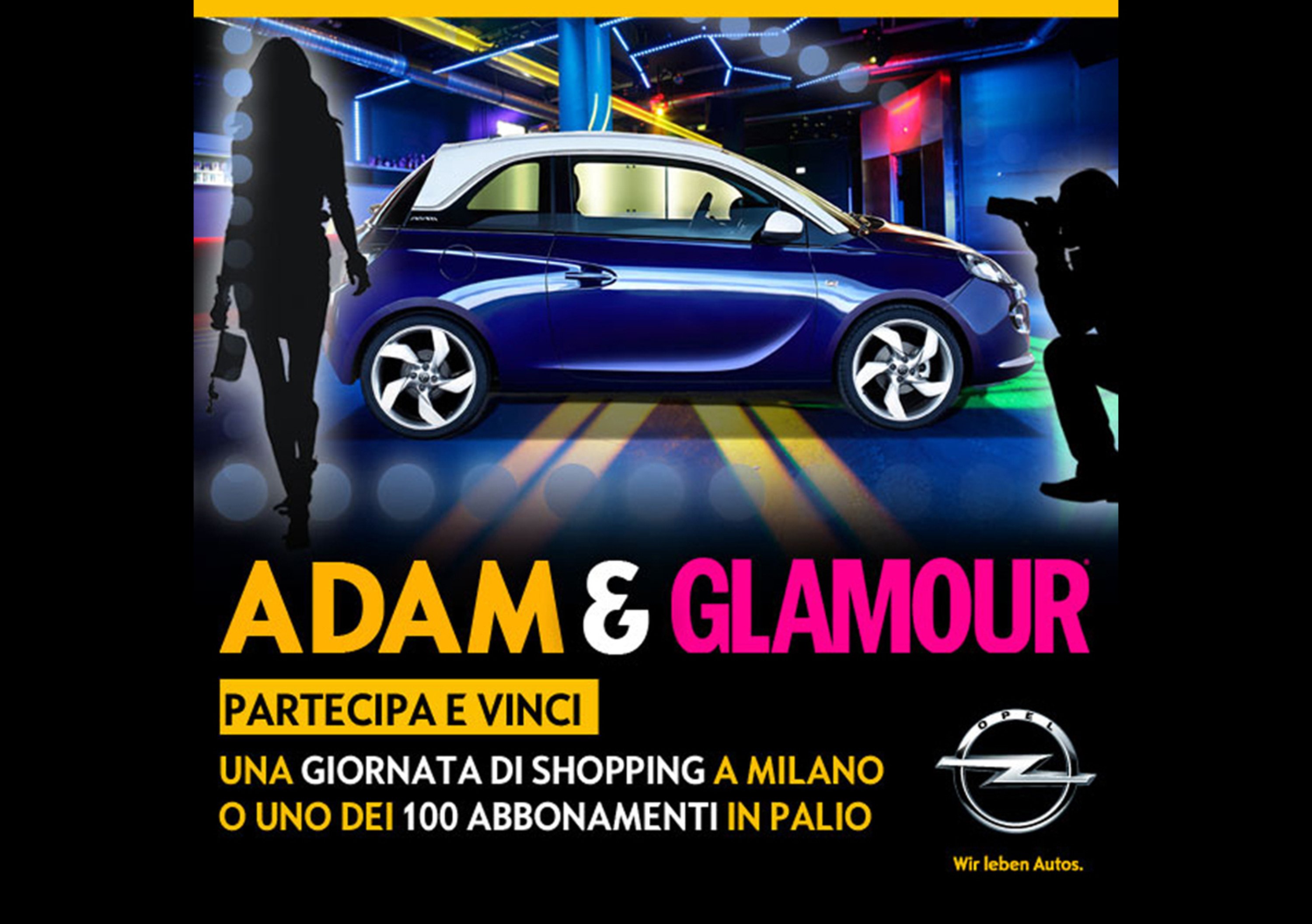 Opel Adam e Glamour insieme per un tour di 14 tappe in 12 citt&agrave;