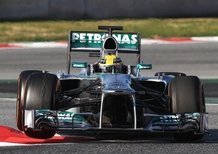 Formula 1 test Barcellona giorno 4. Hamilton in testa con la Mercedes