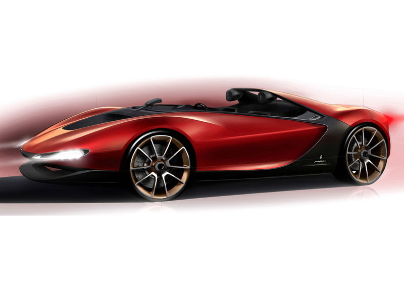 Pininfarina Sergio: svelate le forme dal primo disegno ufficiale